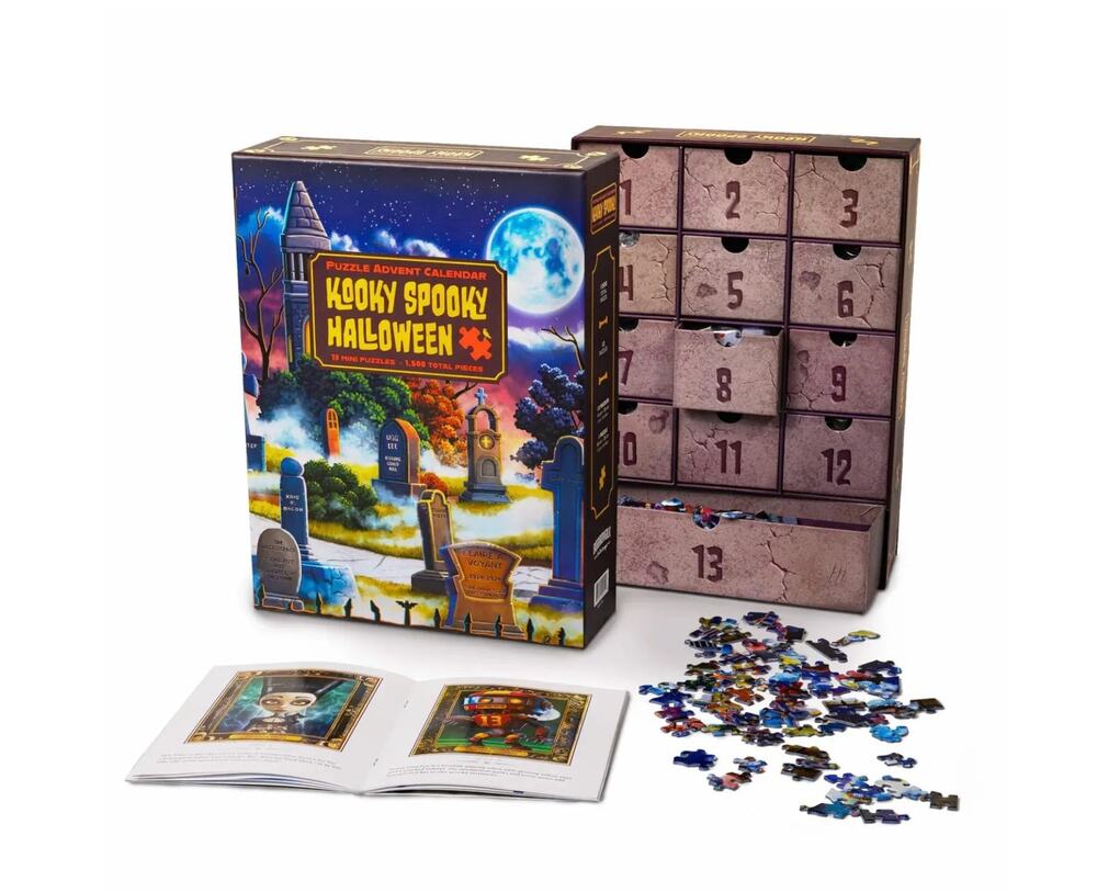 Boardwalk Kooky Spooky Halloween Puzzle Advent Calendar 1500 Pieces New